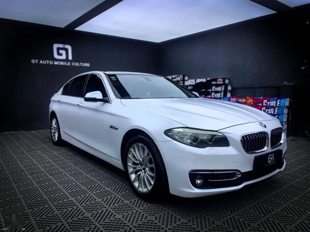 宝马5系电光金属白案例欣赏