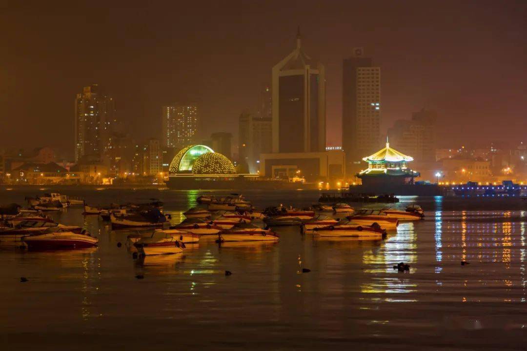 (2014年初學攝影青島拍夜景)