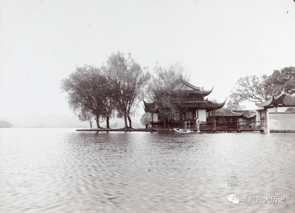 山色空蒙雨亦奇老照片里的杭州西湖