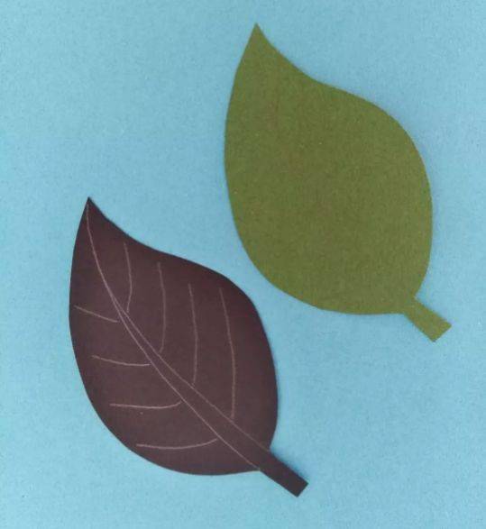 创意手工超美美美的五彩树叶手工孩子超喜欢