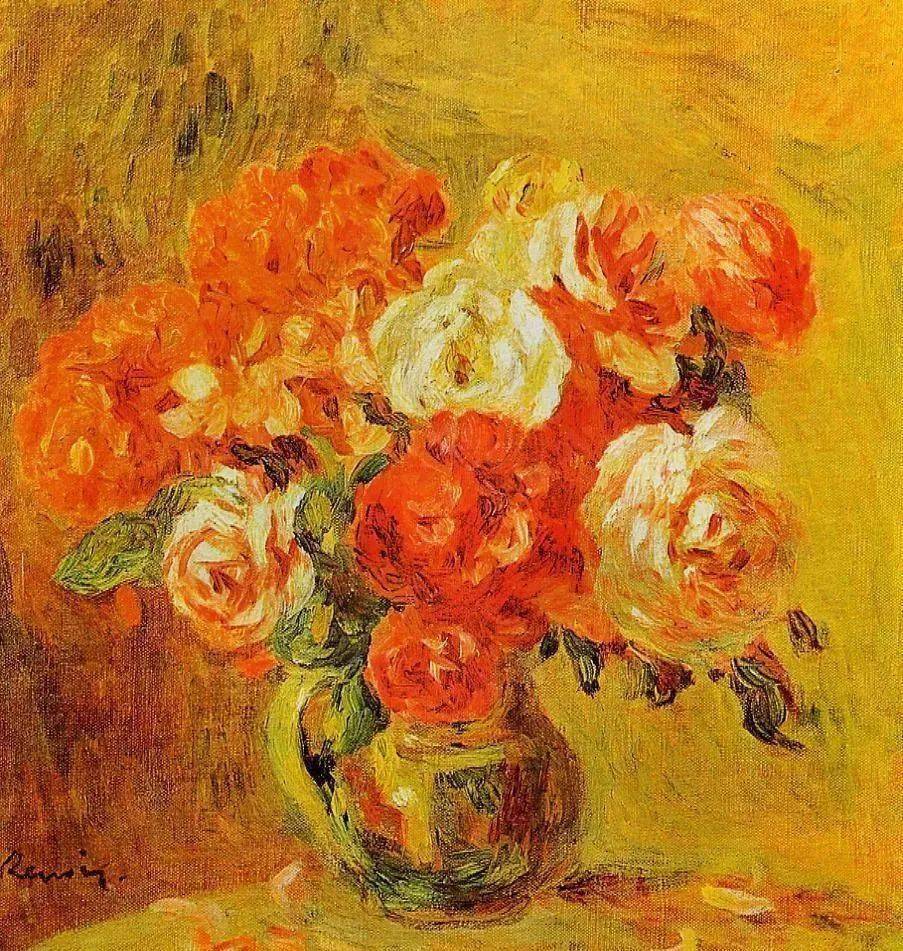 皮埃尔奥古斯特雷诺阿花卉作品欣赏