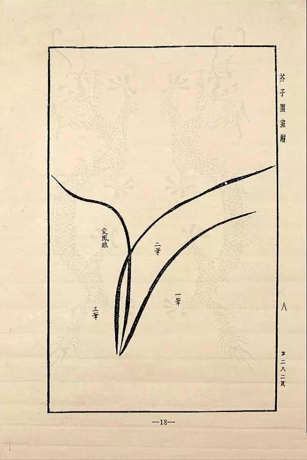 傳世經典芥子園畫譜之蘭譜