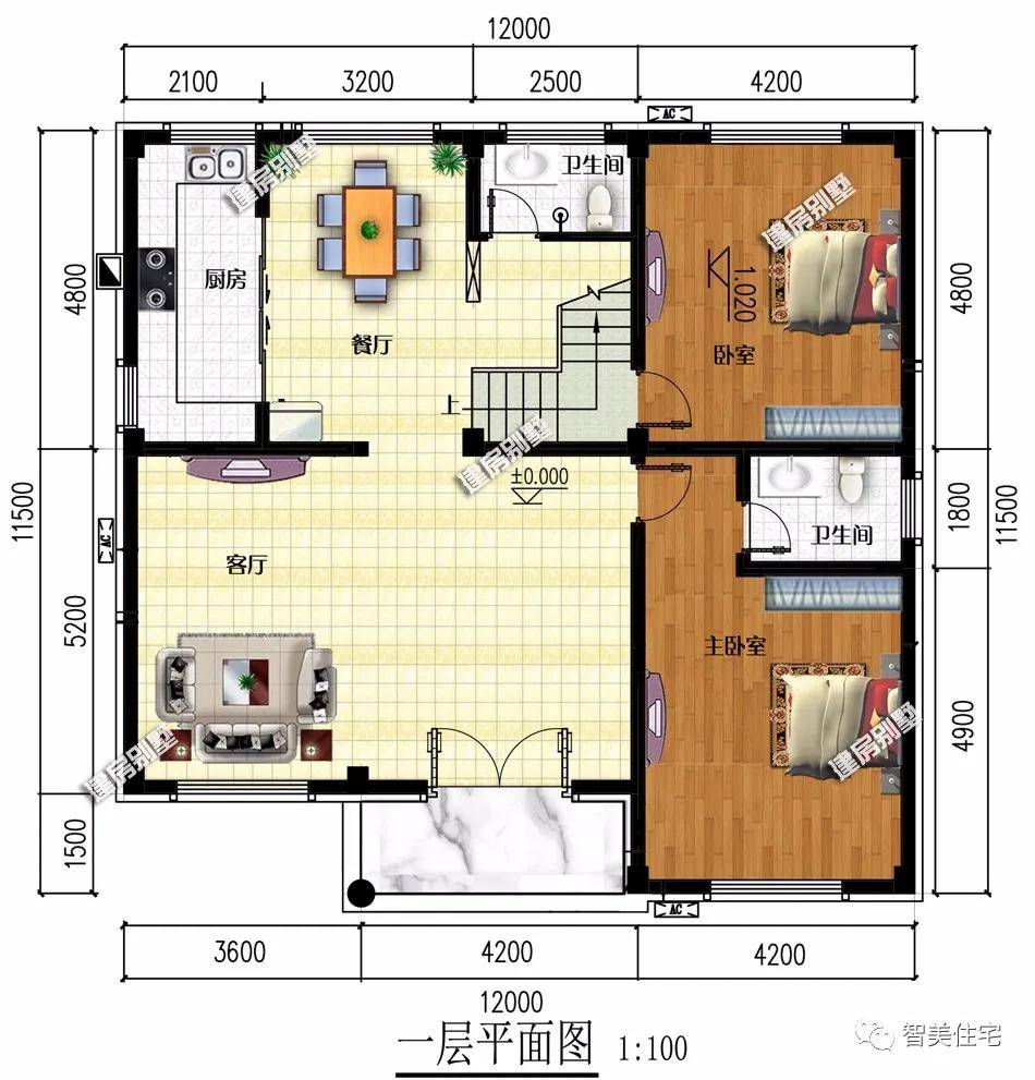 面寬12米左右,建在江西和湖南農村的別墅,框架結構穩定性好