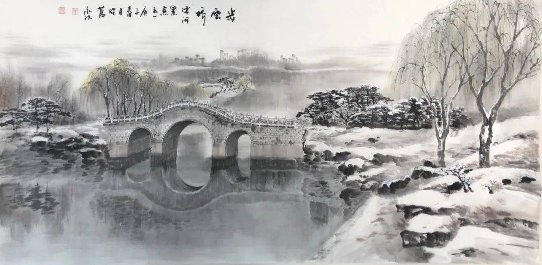 情在沭河——水墨画里的"烟柳画桥"