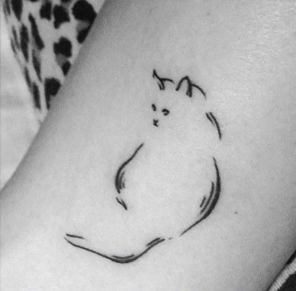英短猫纹身图案图片