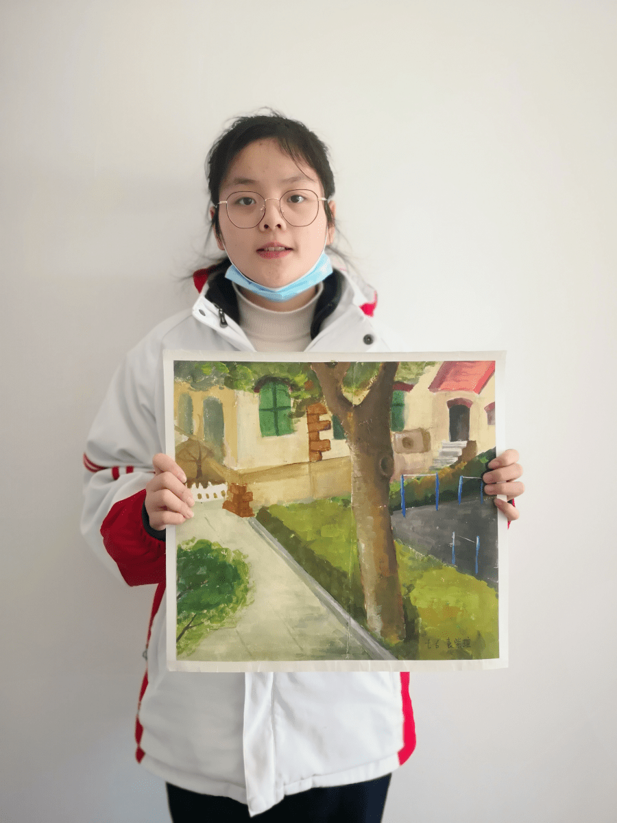 【缤纷社团】手绘校园美景 艺展爱校情怀——青岛三十七中"景艺美术社