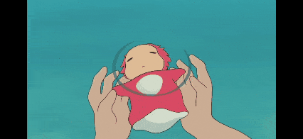 波妞的母亲曼玛莲告诉宗介,为了变成人类,波妞打开了魔法之盖,因此