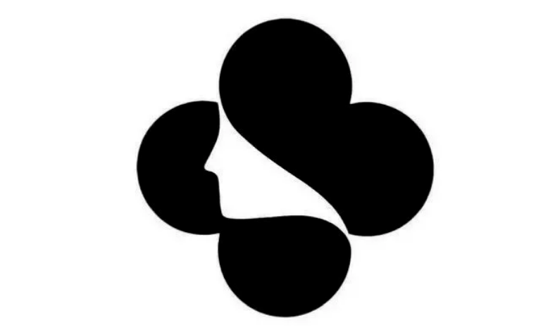 设计师通过正负形,虚实形的表达和组合双重构成方式,通过图底互换的