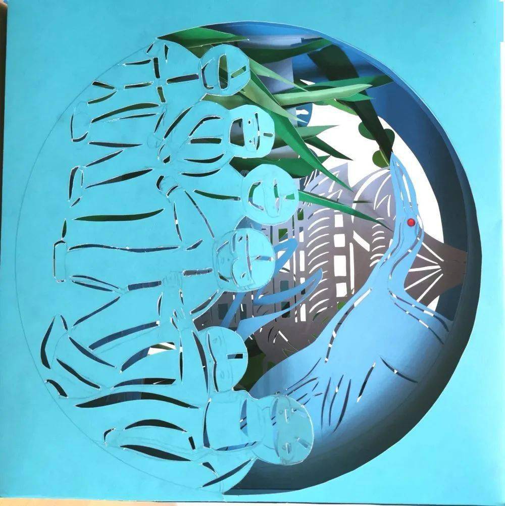 巧手做纸雕和美致英雄