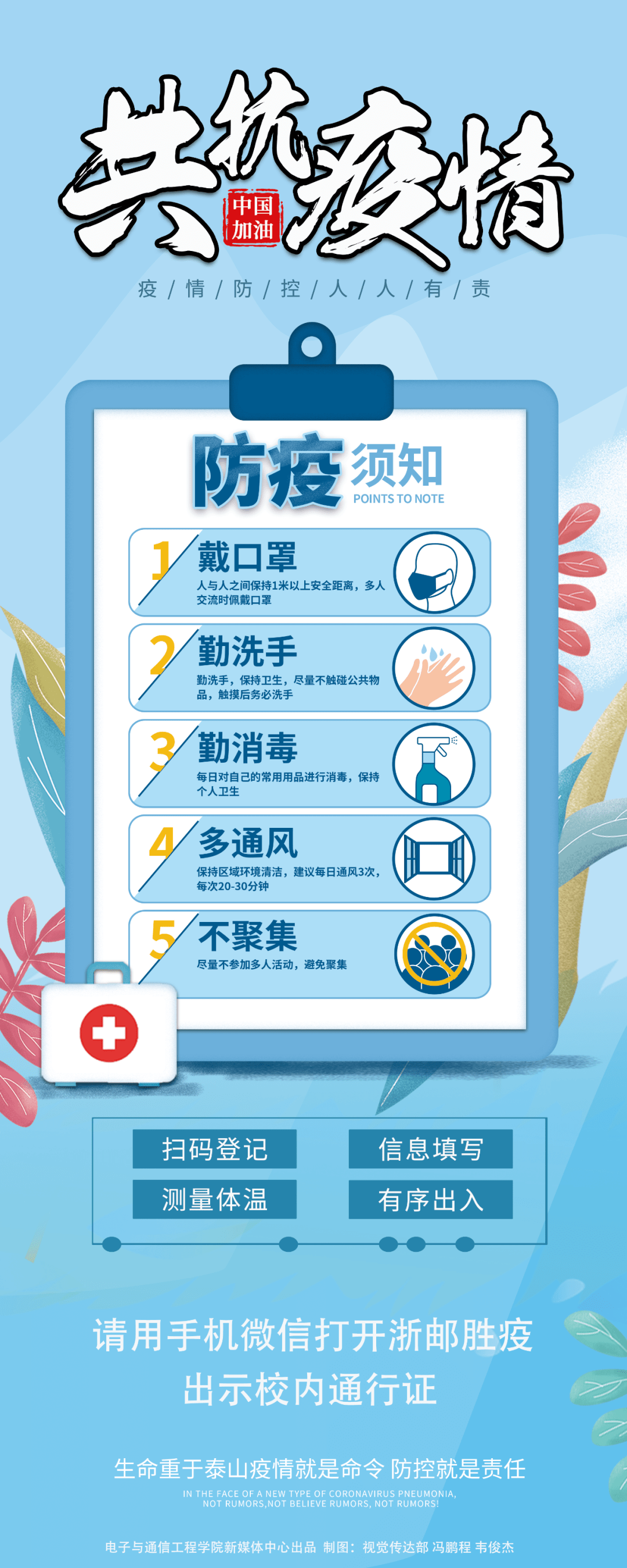 共抗疫情配合测温