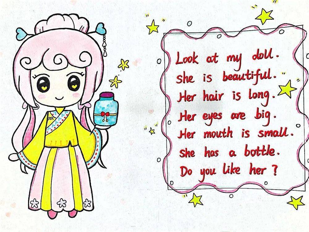 创意的"理想娃娃",你是否发现小小创意家们还给它们配上了英文介绍?