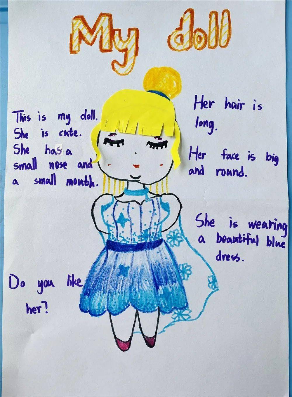 创意的"理想娃娃",你是否发现小小创意家们还给它们配上了英文介绍?