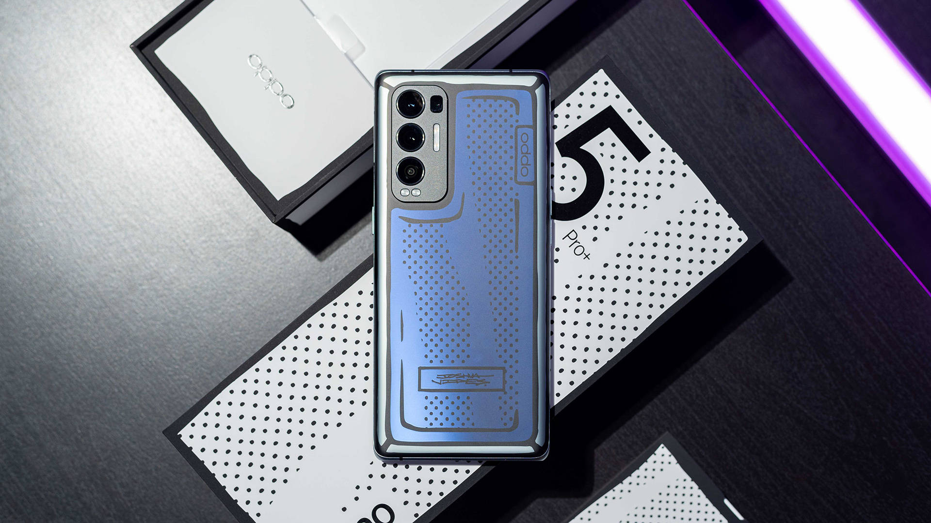 电致变色 惊艳动人 oppo reno5 pro 艺术家限定版图赏