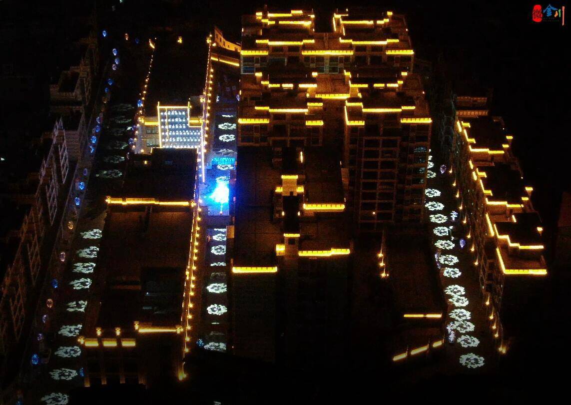 金川县的夜景以夜色之名冰冷的寒冬街