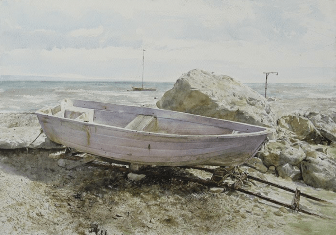 保加利亚水彩画家atanasmatsoureff作品欣赏船系列