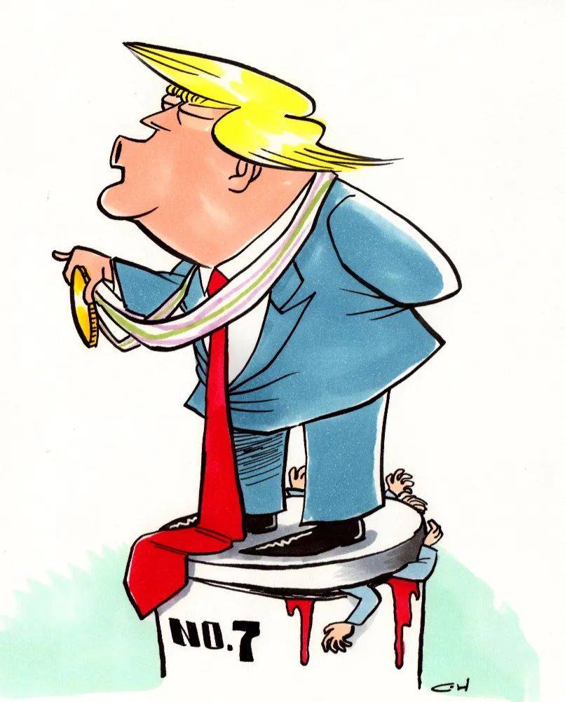 特朗普这四年,在我们107张很好笑的原创漫画中_美国