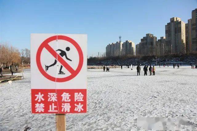 无视"禁冰令",大连前关湿地公园成滑冰场,有人出租冰车_冰面