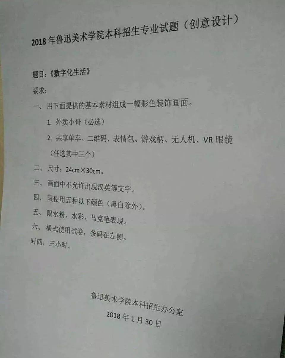 考鲁美必看鲁迅美术学院13年校考真题合集