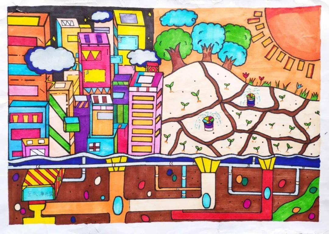 奇思妙想  描绘未来  | 示范中学学生科幻绘画作品展播