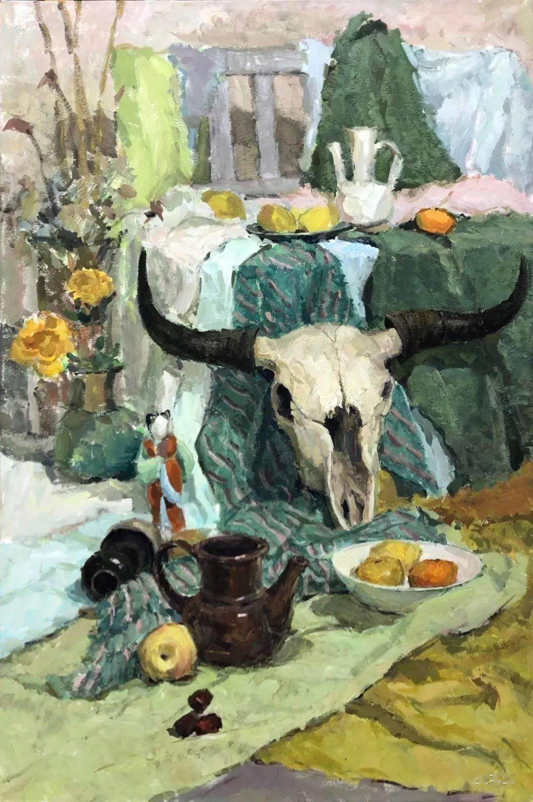 央美附中色彩新作流出形色并存太秀了