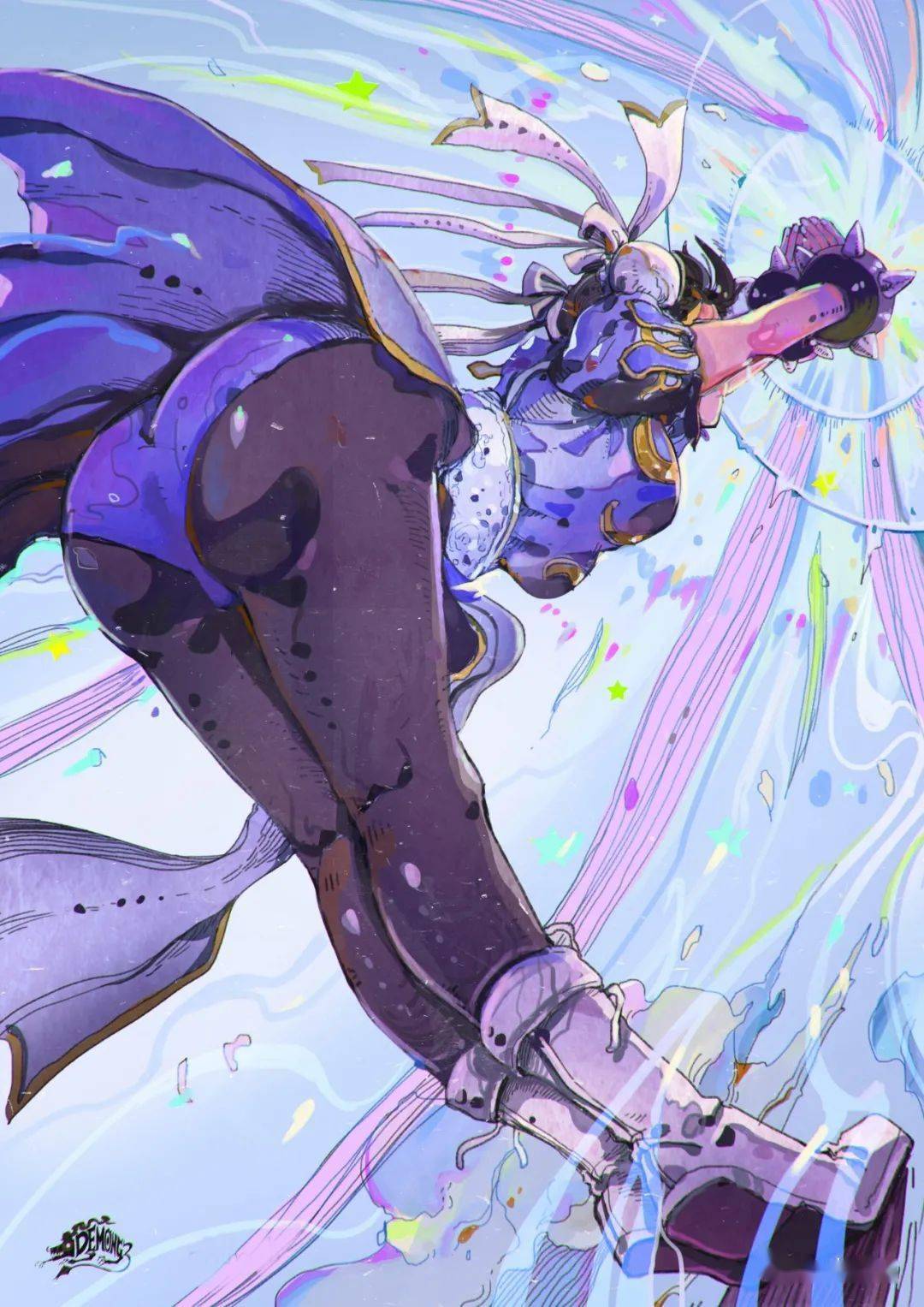 为所欲为的泰风插画,大透视就要这么玩_作品