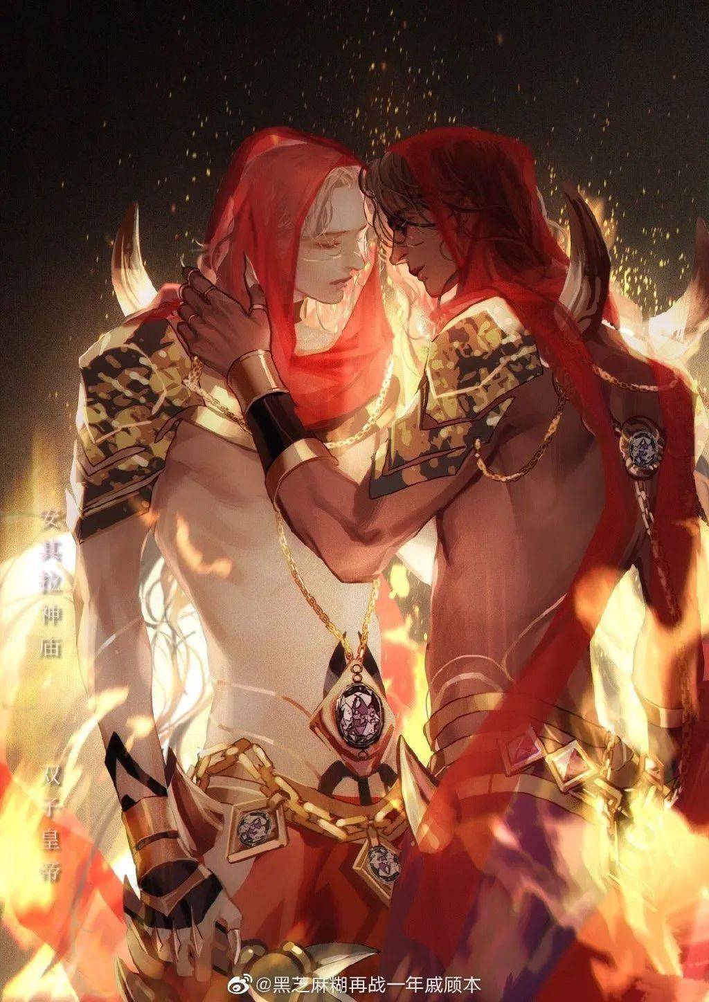 擅长描绘熟龄美男川美国画专业毕业自由插画师黑芝麻糊