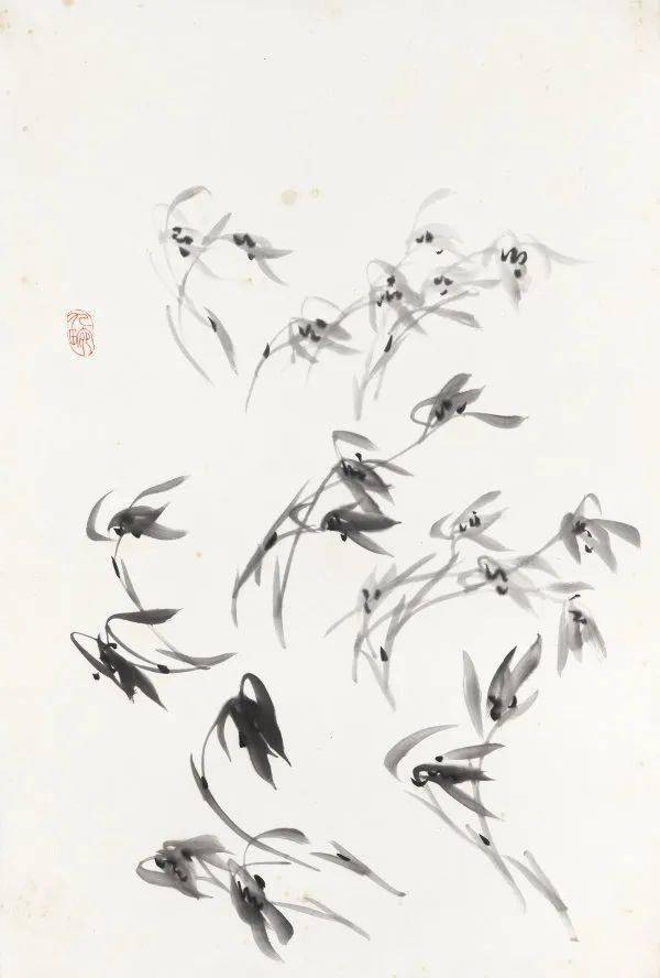 当代画兰名家卢坤峰一笔一叶随手生发直追古人