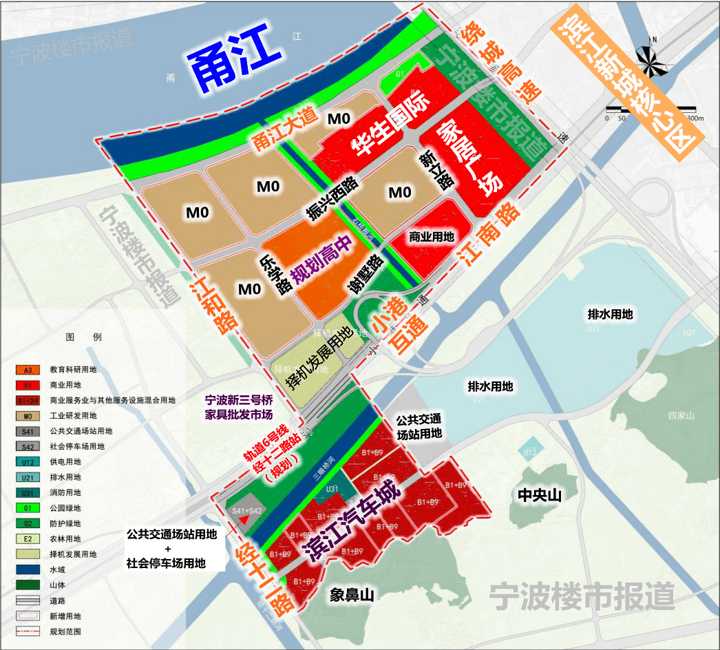 宁波这条地铁线工程用地获批这个区域要新建的一所高中正式启动