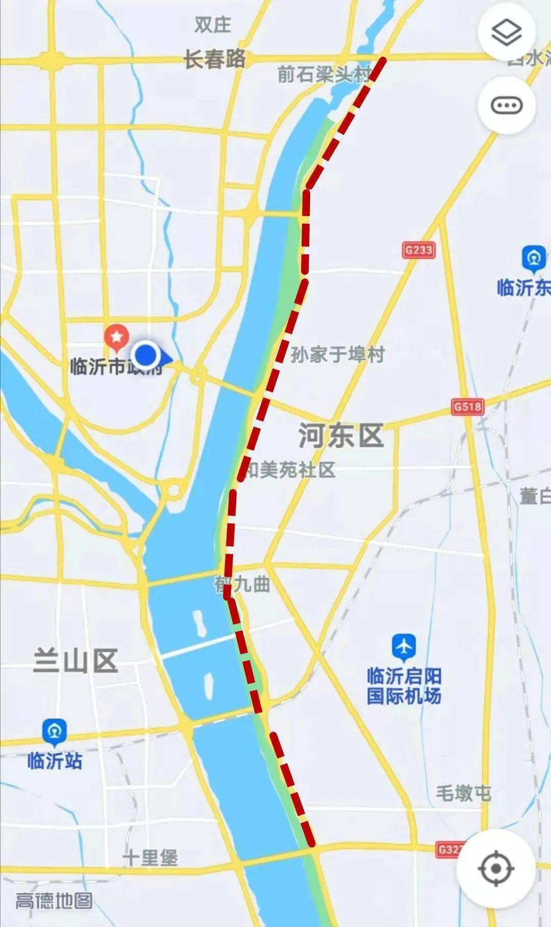 仅供参考滨河大道提升改造工程(一期),包含滨河东路(沂河路-长春路)