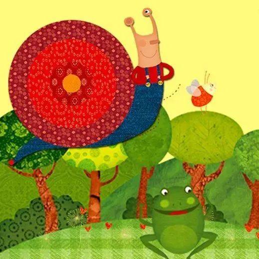 蜗牛和兔 猜成语_蜗牛卡通图片