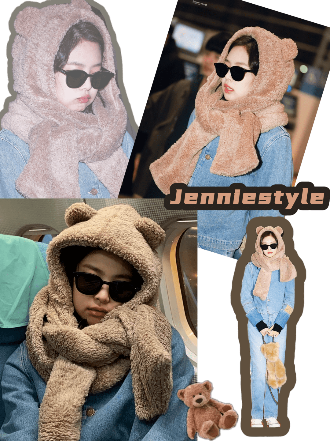 跟着jennie学戴帽 巨显脸小 保暖又有范儿 帽子