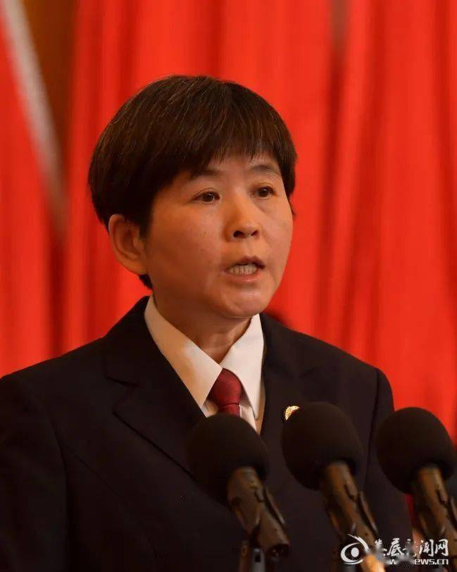 记者严伯霖 刘虹波 摄)(石艳萍受娄底市五届人大常委会委托,向大会作