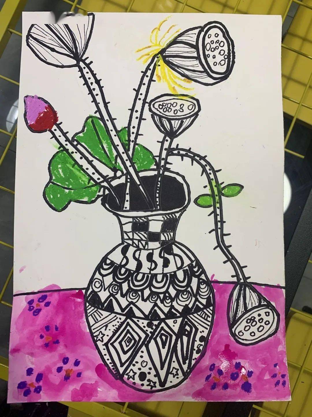 云画廊▏每日一画110班61吴艺雪莲花244