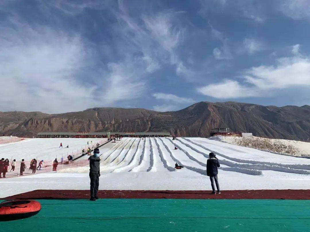 北川河湿地公园滑雪场图片