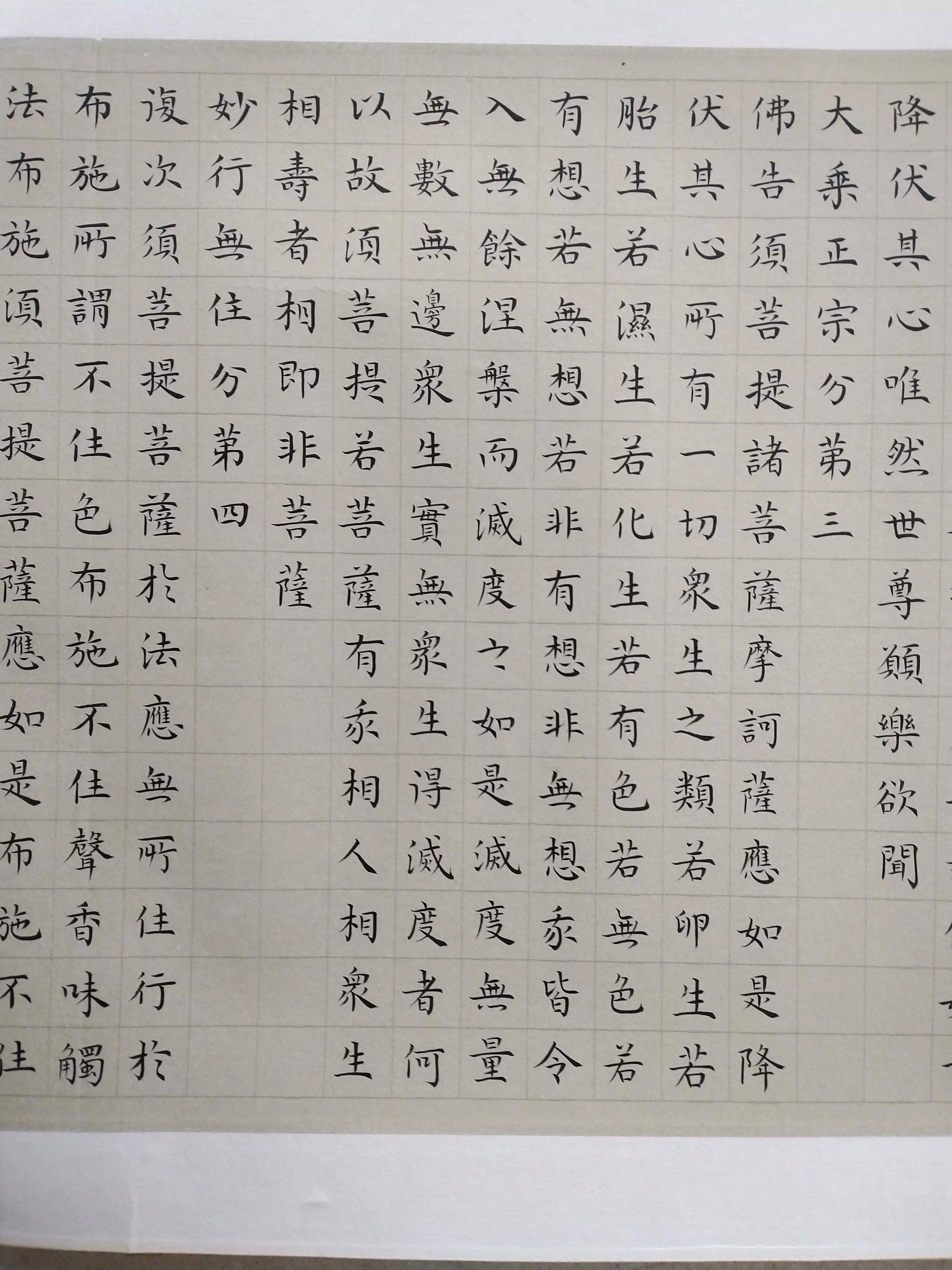 前段时间抄完的金刚经,已手工装裱完成.还请各位老师多指导.