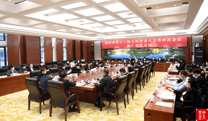 省十三届人大四次会议铜仁代表团召开组团会议
