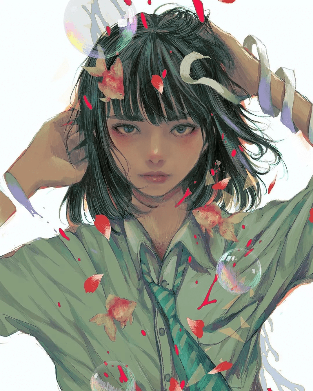 青春期少女眼神杀看得我脸红心跳加快wataboku