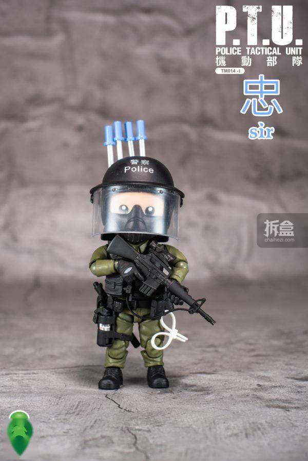 figurebase香港警察ptu机动部队忠诚勇毅q版人偶公仔