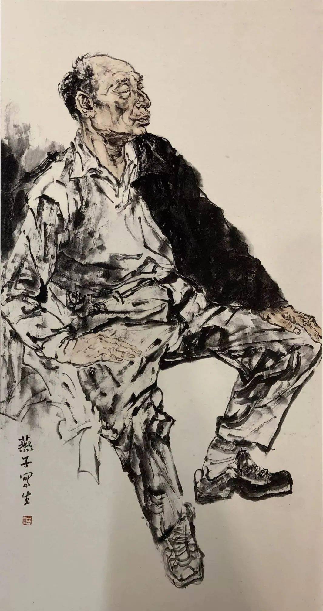 校考秘籍从国画人物的笔墨中学习素描全身像对画面整体的把控