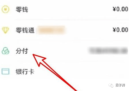 之后,就可以查看到自己的分付额度,之后就可以在通过微信支付时选择分