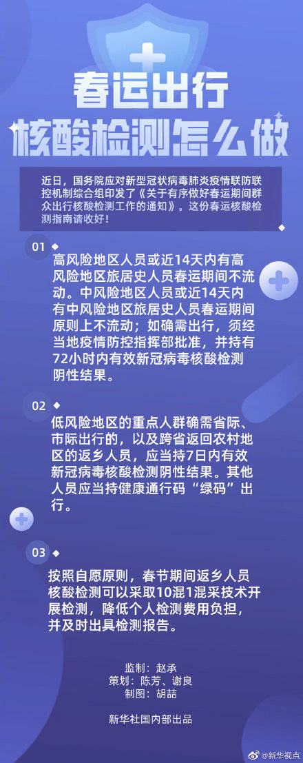春运期间核酸检测指南来了！