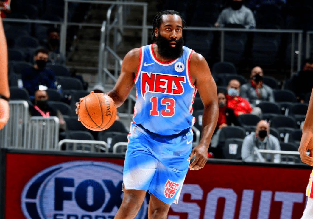 三巨头89分,在篮网火力全开的哈登,这次你们见到了