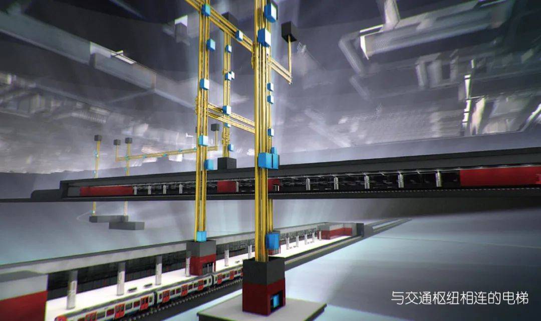 虽然这些场景目前还只是设想,但在现实生活中,能横着走的磁悬浮电梯真