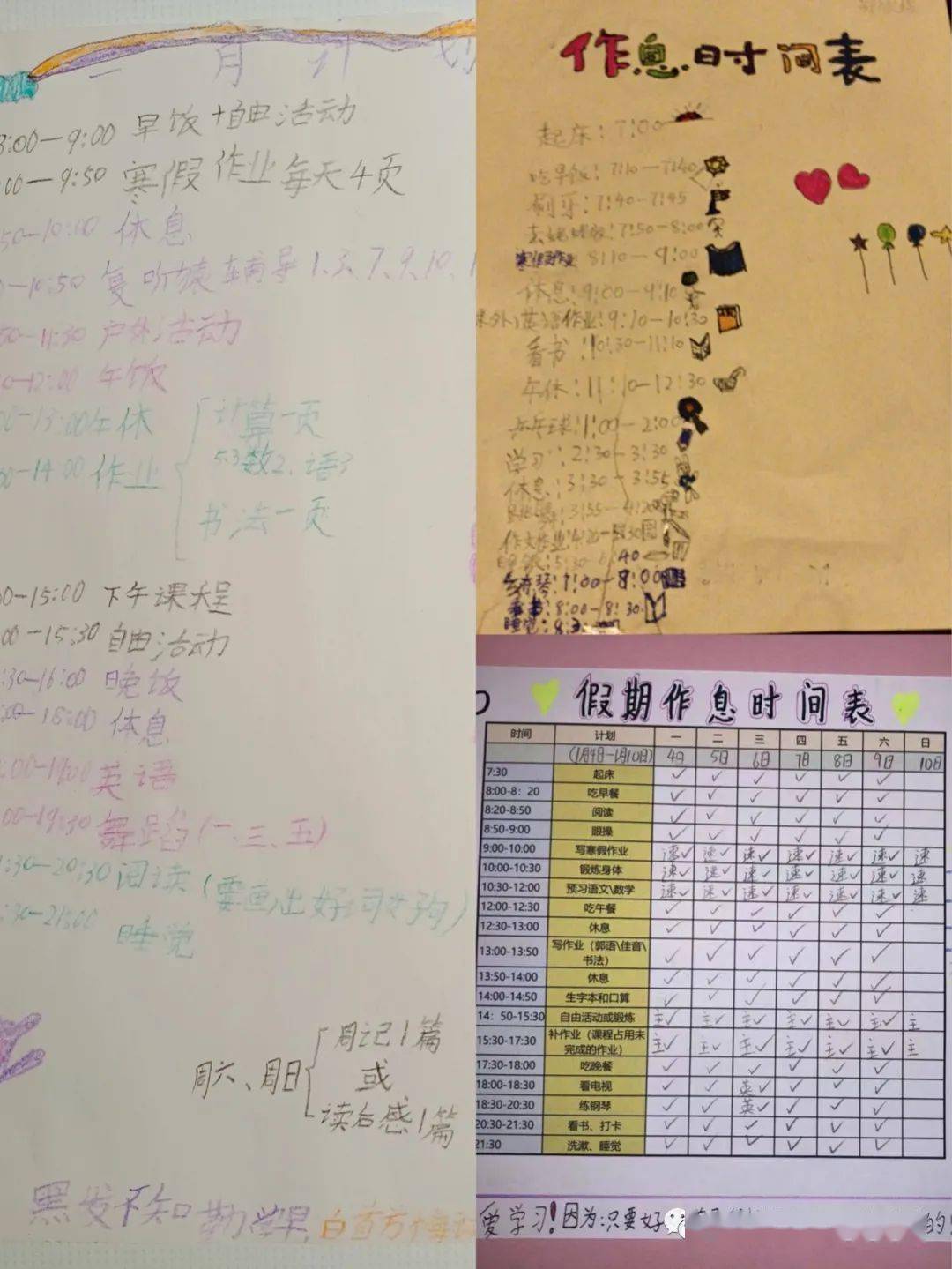 【复华假期】 假期生活快乐多 每天都有新收获——记三年六班的寒假