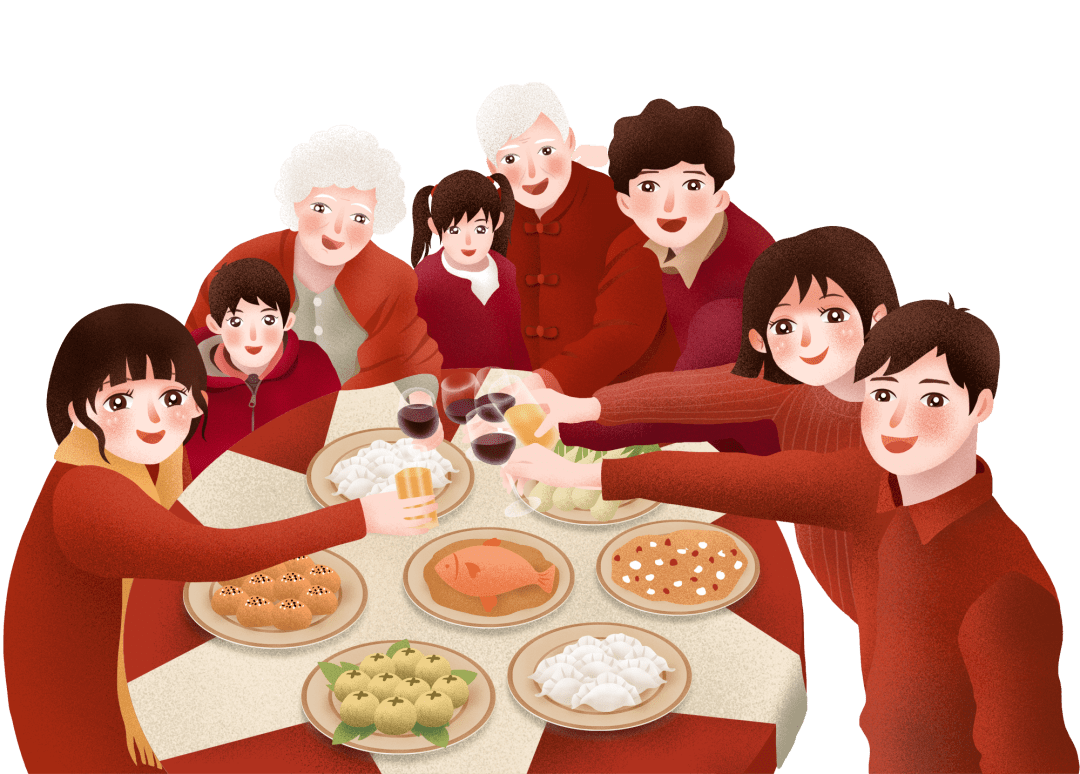 舅家活动吃年年有鱼舅发大红包