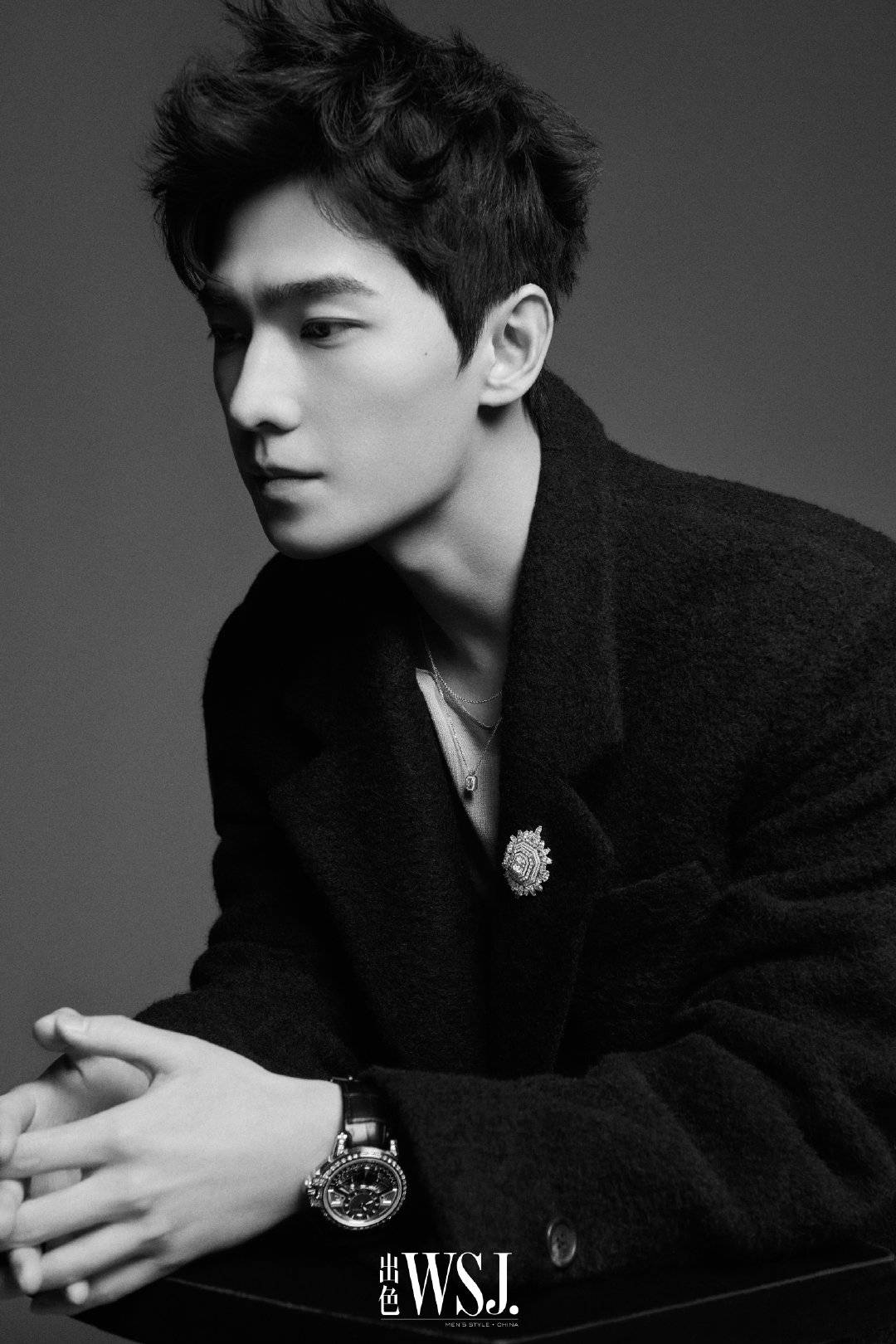 杨洋羊毛卷发型慵懒随意 五官精致气质绝佳