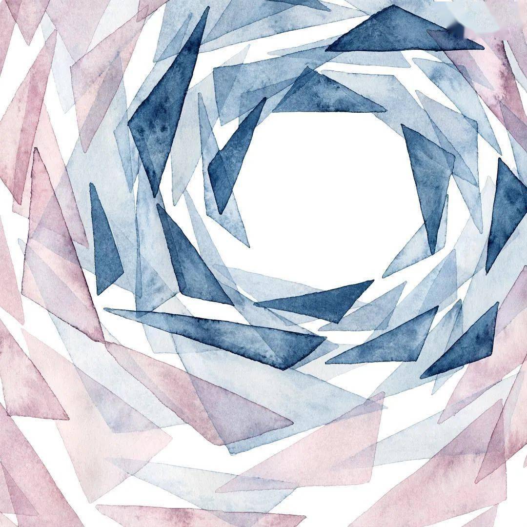 几何下装饰水彩,形形色色,不一样的美!