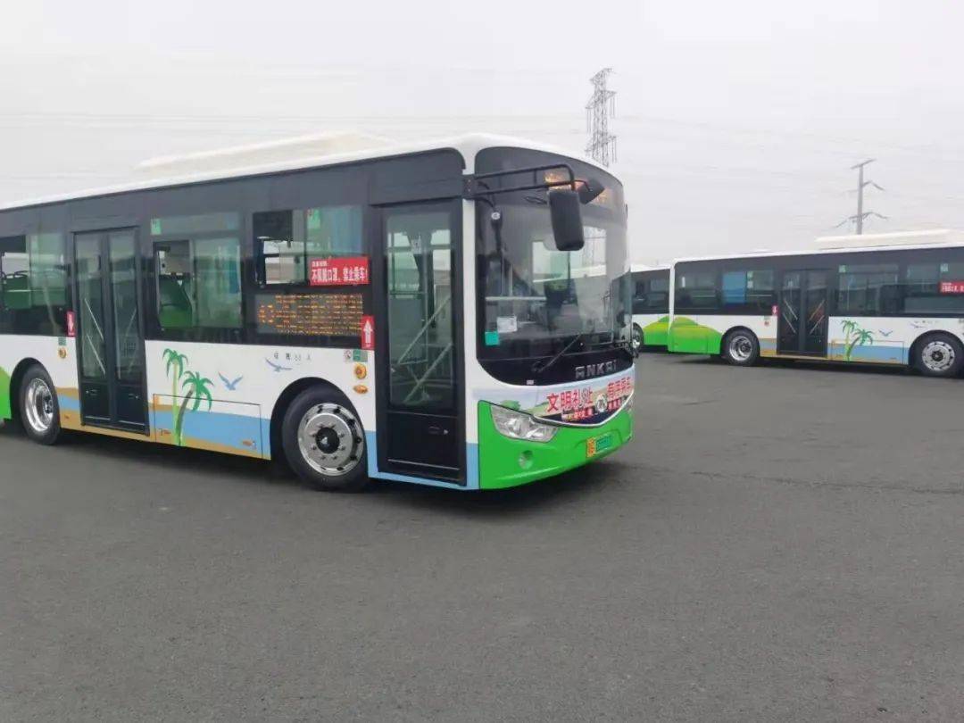 服務綠色出行安凱g9新能源公交車駛入湛江