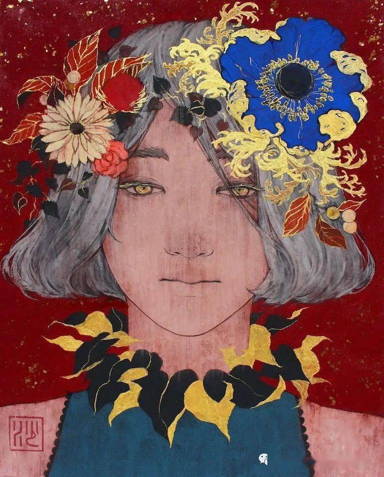 毕业于东京艺术大学美术研究科日本画专业岛田沙菜美