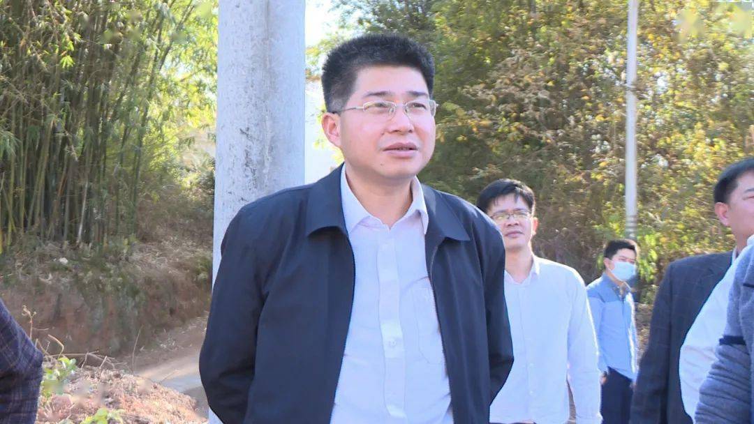 县委书记黄海生一行先后来到丰稔镇十二排村,黄岭村,实地查看产业发展